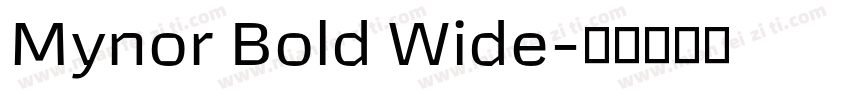 Mynor Bold Wide字体转换